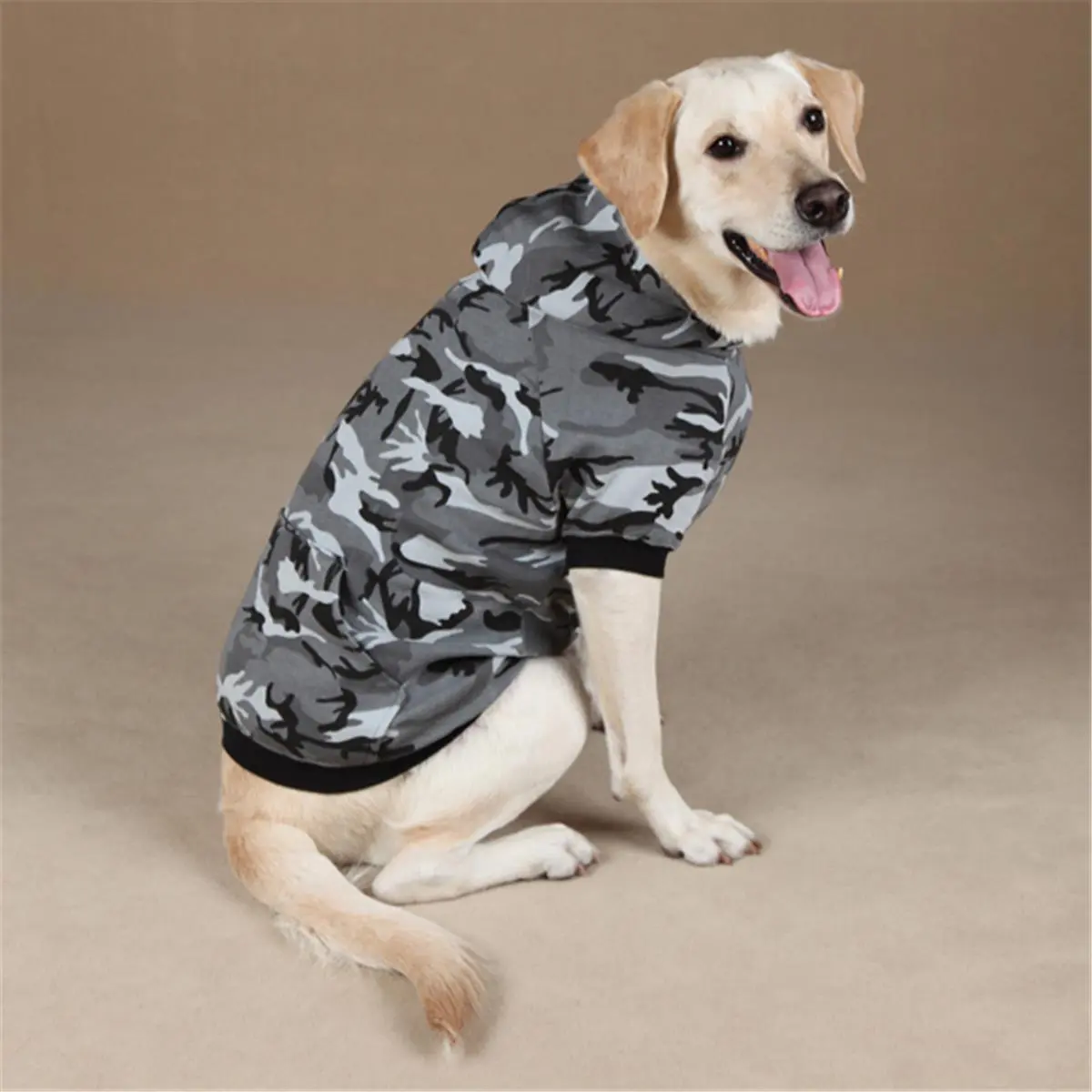 212 MAIN Pet Pals Casual Camo Dog Hoodie Sweater - XXL Size, Pink Color