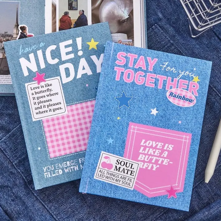 B6 Denim Dreams Notebook – 192 Pages of Aesthetic Bliss