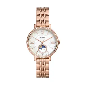 Fossil Women's Jacqueline Sun Moon Multifunction, Rose Gold-Tone Stainless Steel Watch
