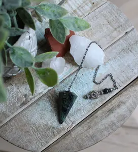 Pendulum Bird's Eye Rhyolite Pendulum by Designs by Imogen ~ Protection and Regeneration  ~