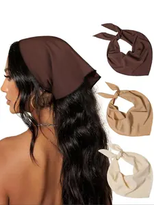 Women Hair Accessories Set, Simple Casual Style Solid Color Triangle Scarf, Daily Wear Essentials for Women, Perfect Gift Idea, Headbands Women, Adjustable Headband, Headband Head Wrap