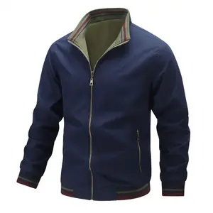 Spring Autumn Men's Double-Sided Stand Collar Casual Flight Jacket, Carhartt-Style Outerwear Gooner Eat Sleep Goon Repeat T-Shirt