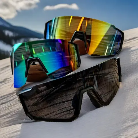 FEICE Men's Simple Style Outdoor Sunglasses (3-Pair) - 2025 Summer Polarized Lenses, UV Eye Shielding, Sports Windproof Cycling Accessory, Driving Bold Look, Bridge Width 20mm Travel Essential