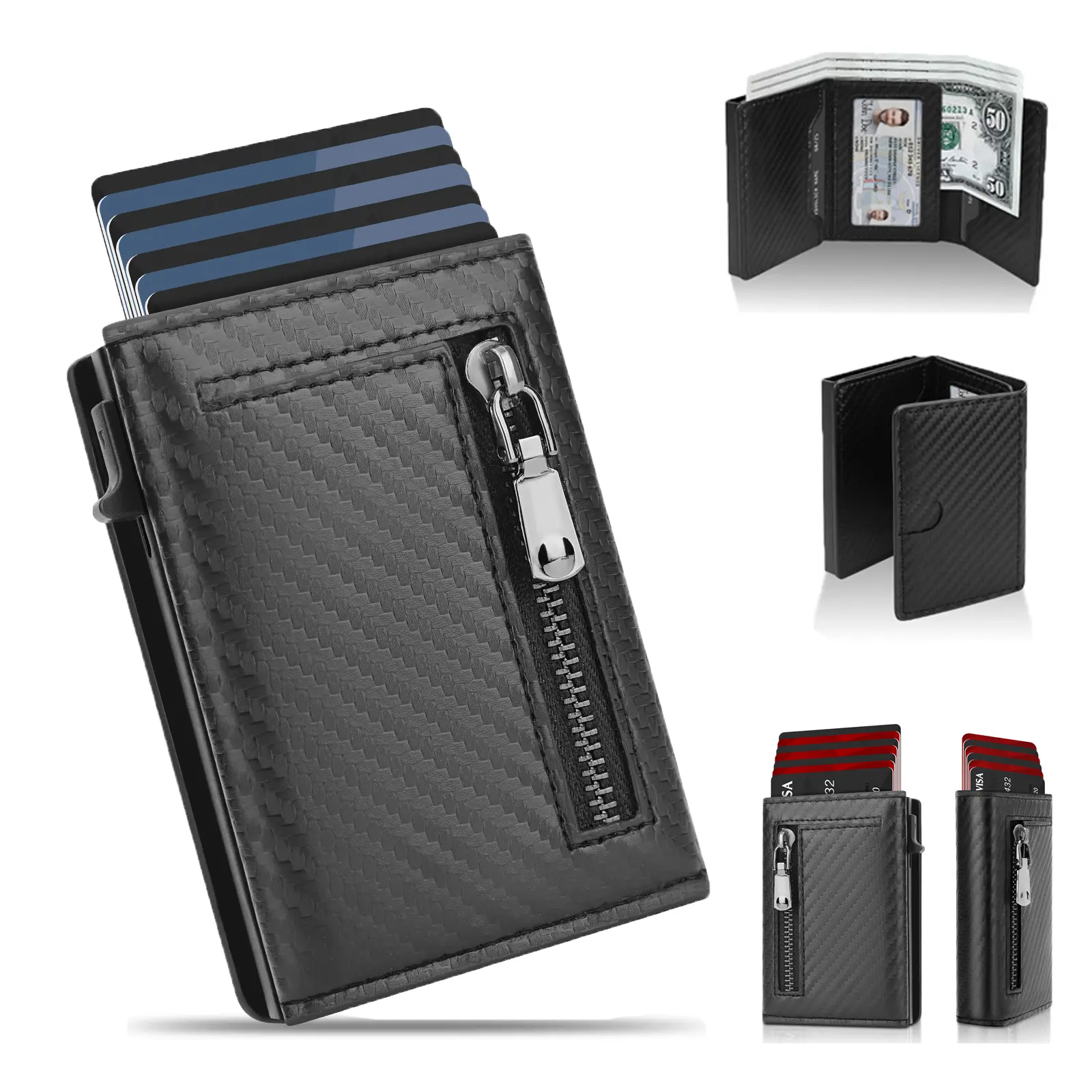 Carbon Fiber（Zippered style）