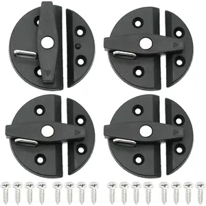 4 Pcs Nylon Round Turn Twist Boat Door Latch Button, Marine Cabinet Catch Latch Hardware Accessories