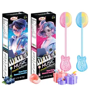 COMBO 2 PACK -SWOOT Musical Lollipop 2 Pack, Round Shape, Plays Happy Birthday Song, Sugar Free Candy for Kids, Birthday Party Favor, Strawberry & Blackberry Flavor