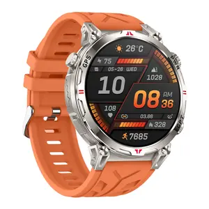 Men's Outdoor GPS Smartwatch with Independent Compass, Elevation Pressure Monitoring, Wireless Call, AI Voice Assistant, AI Dials, 1.56 Inch Amoled Screen, IPX8 Waterproof, 650mAh Battery, Smart Watches Fitness Tracker, Pedometer, Calorie Count, Stopwatch