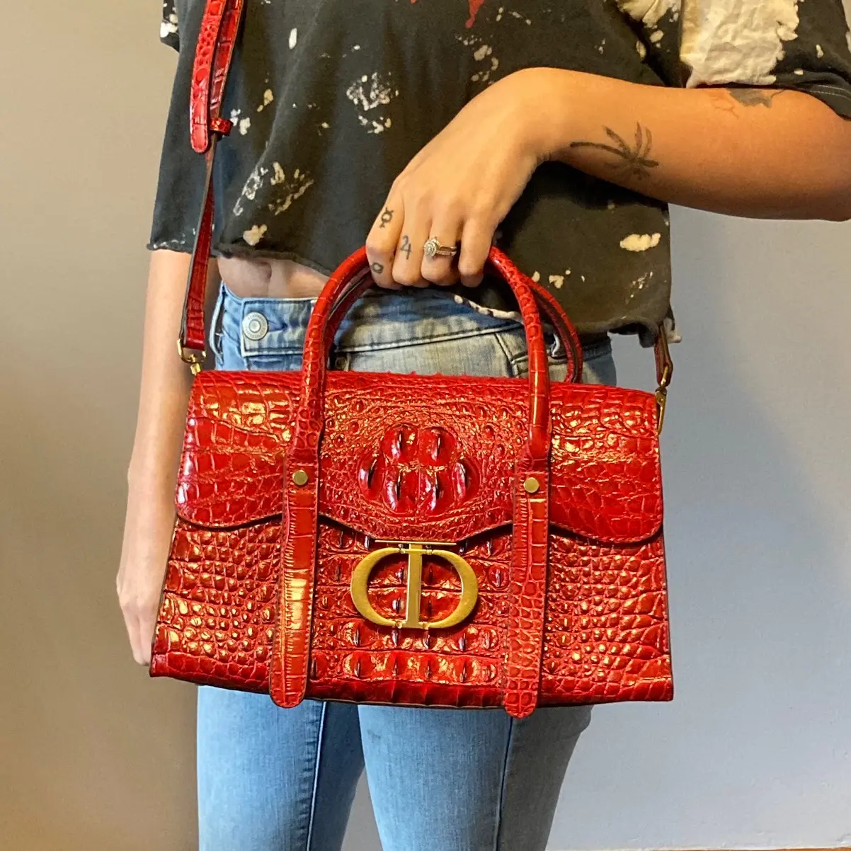 Croc style handbag