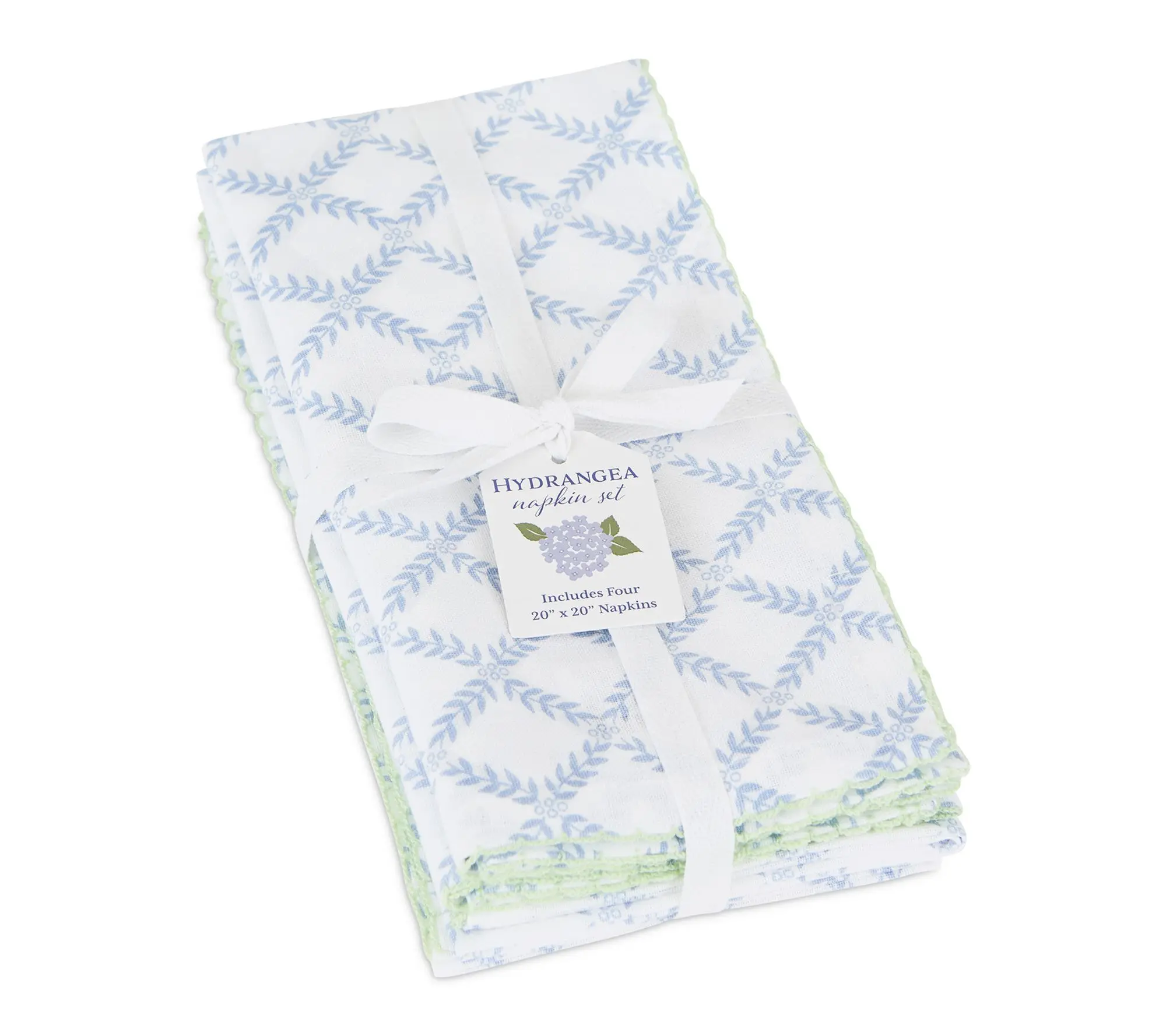 Design Imports Blue Trellis Printed Napkin Setof 4 Design Imports Blue Trellis Printed Napkin Setof 4