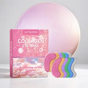 JAYSUING Collagen Under Eye Patches | Aloe Vera Panthenol Hydrating Eye Masks, Gentle for Sensitive Skin, Anti-Wrinkle Dark Circle Brightening