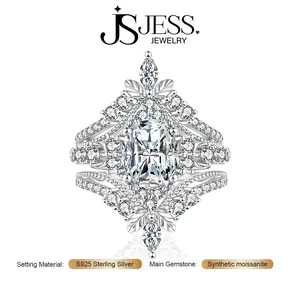 [#556 Gloria] Celestial Crown Moissanite Ring, 2 Carat Oval Cut, Regal Boho Goddess Vibes, 925 Sterling Silver Jewelry D Color VVS Clarity,Bridal Jewelry