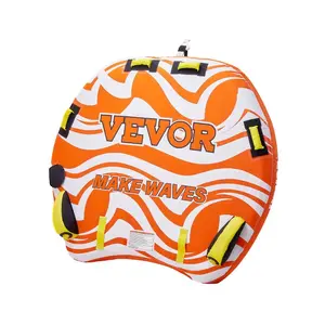 VEVOR Towable Tube for Boating, 1 - 3 Riders Inflatable Boat Tubes and Towables, 510lbs Water Sport Towable Tube for Boat to Pull - with Full Nylon Cover, 16 Grab Handles, Dual Tow Points Safety ValveVEVOR Super Brand Day