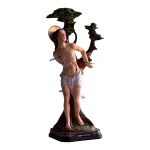 San Sebastian 12" Inches Tall Saint Sebastian Estatua Brand New Marty St Religious Decor Patron saint of archers, athletes, police, soldiers, and against plagues Ornaments