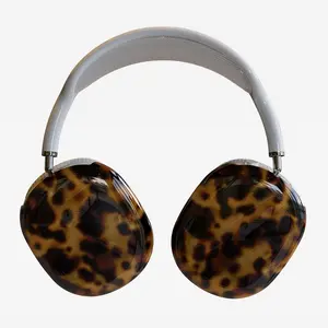 Classy Tortoise Shell Print AirPods Max Case | Snap On Air Pods Max Cover | Protective Case For New AirPods Max Headphones