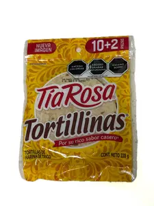 Tortillinas Tia Rosa Wheat Flour Tortillas 12 Count 228g Mexican Soft Flour Tortillas