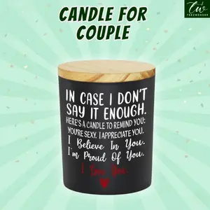 Candle Gifts for Men, Women - Wedding Gift, Anniversary, Birthday Gift for Women Men, Romantic I Love You Gift for Couples Wife Husband - Vanilla, Lavender Scented Candles 10oz