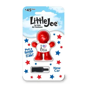 Little Joe USA Car Scent - Happy 3D Car Air Freshener with Unique Two-Step Clipping System
