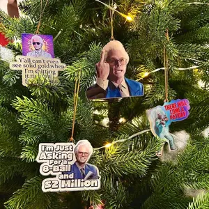 Baby Billy Christmas Ornament 2025, Funny Southern Preacher Parody Decor, Retro Holiday Tree Gift