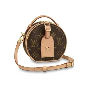 Pre-owned Louis Vuitton material Messenger Bags Mini Boite Chapeau Bag Monogram Canvas by Rebag