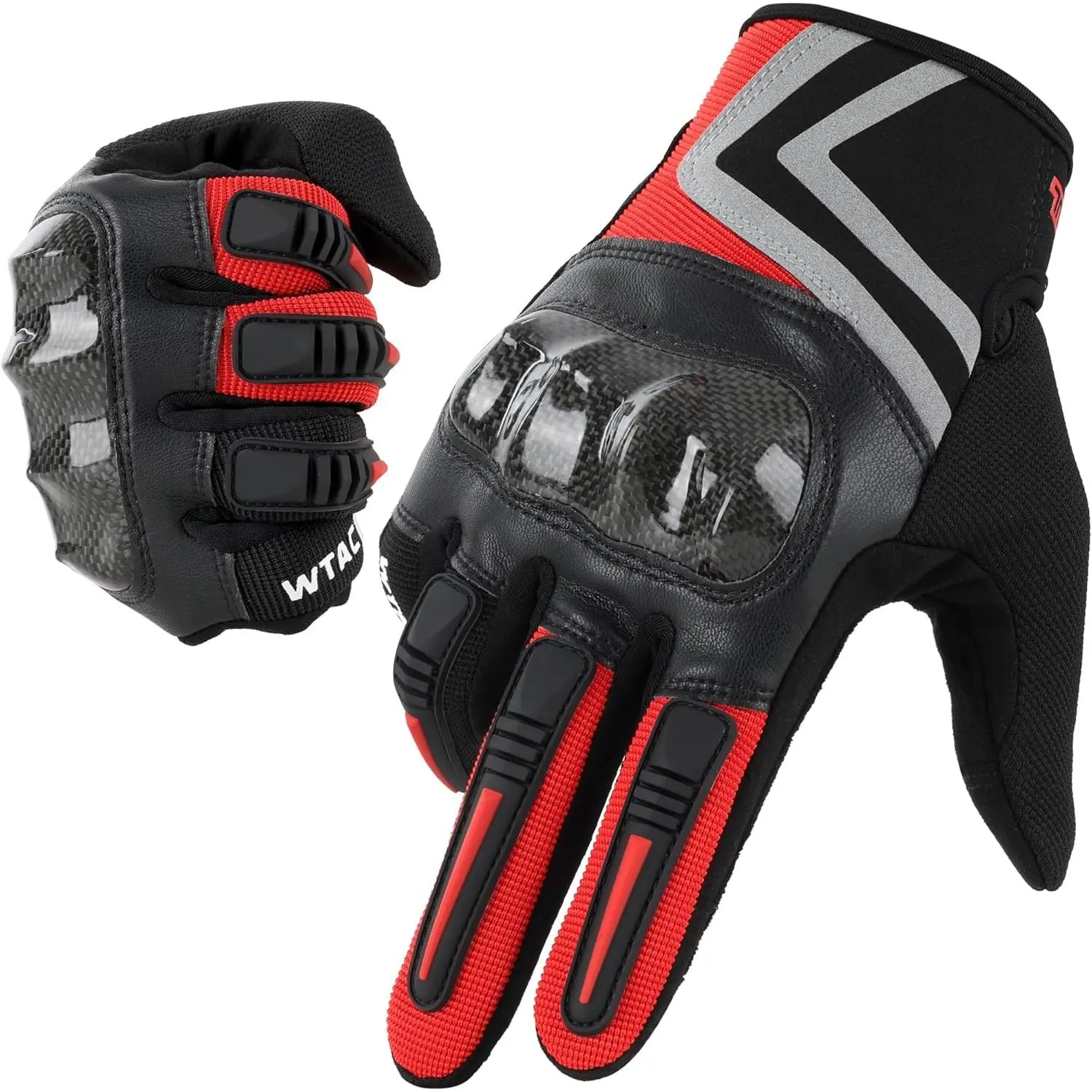 Men's Unisex Carbon Fiber Motorcycle Gloves - Lightweight Summer Gloves with Touch Screen Fingers, Ergonomic Comfortable Grip for Highway Cruising, Urban Riding, Casual Riding