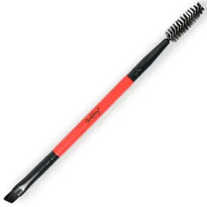 Precision Eyebrow Brush Dual Sided Combo Brush and Spoolie Durable Handle