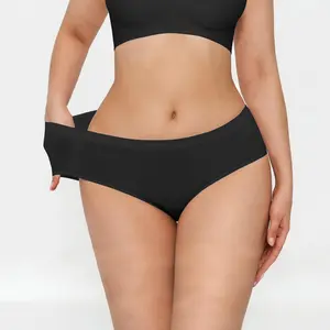 Popilush Mid-Waist Underwear for Women - Seamless Full Coverage Panties in Women's Elegance