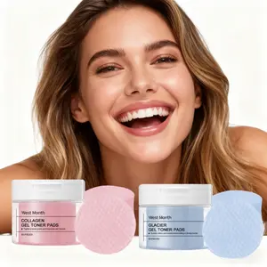 Gel Toner Pad with Collagen and Alpine Glacier Water   Soothes sensitive skin, controls oil and sebum, brightens complexion, and enhances skin elasticity. Suitable for all skin types, unisex. Ideal as a Christmas, New Year, or Valentine's Day gift