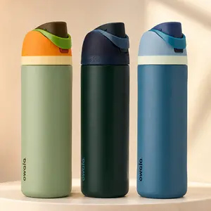 Owala FreeSip Insulated Stainless Steel Water Bottle with Straw, BPA-Free Sports Water Bottle, Great for Travel, 24 Oz, Denim