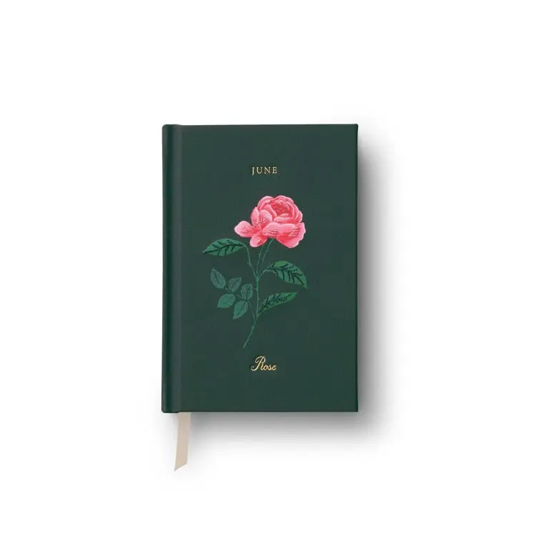 {Rifle Paper Co.} Birth Month Mini Embroidered Journal :: June