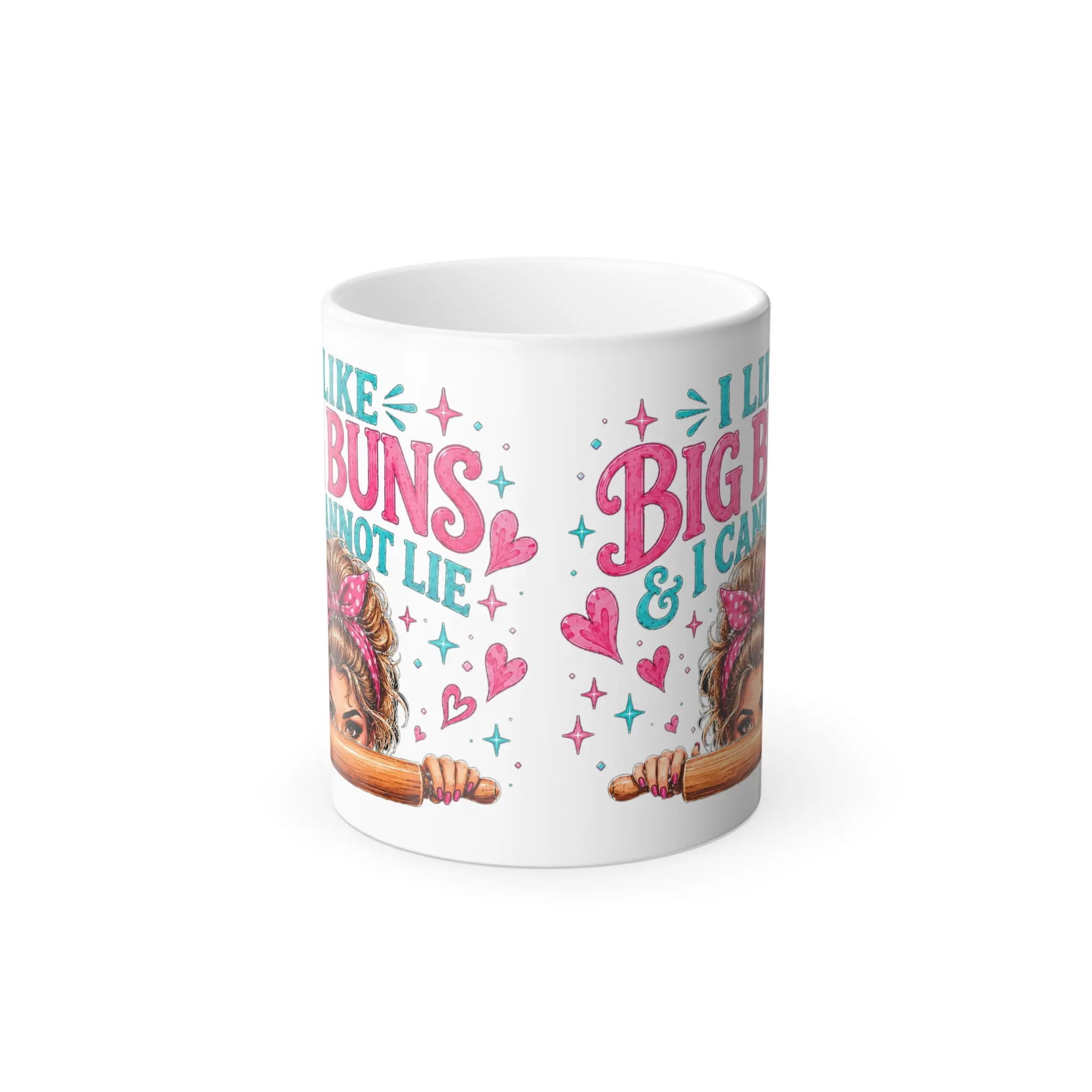 I Like Big Buns And I Cannot Lie Color Morphing Coffee Mug | Heat Reveal Mug | Hand Wash Only — The Magic Is Worth It | Funny Kitchen Gift | Sassy Baker Mug