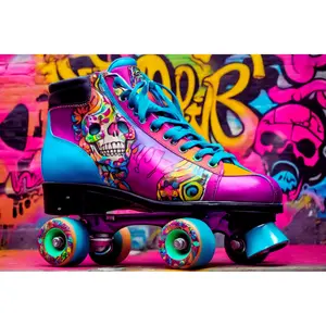 Graffiti Single Roller Skate
