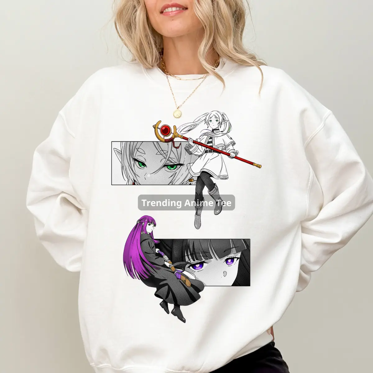 Frieren × Fern Shirt,  Frieren: Beyond Journey's End Vintage Shirt, Anime Tee, Gift For Anime Fans, For Men, For Women