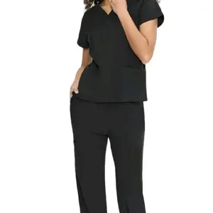 COZYFIT Scrubs for Women Set Medical Uniform - V-Neck Top & Straight Leg...
