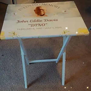 Customize Tv Trays with Personalized Memorial Design