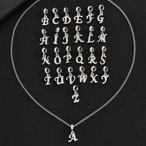 Men's Casual Trendy Letters Design Pendant Necklace, Simple Style Plain Color Necklace, Stainless Steel Chain Necklace, Fashion Accessories for Party & Daily Wear, Trendy All-match & Exquisite Jewelry for Birthday Gift