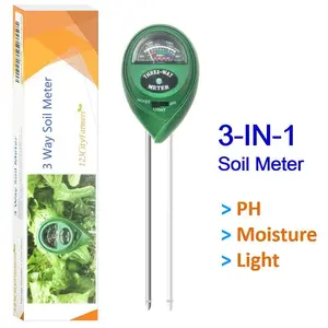 Cityfarmer Soil Moisture Meter,soil test kit, soil ph meter, 3-in-1 ph, light, moisture tester for plant
