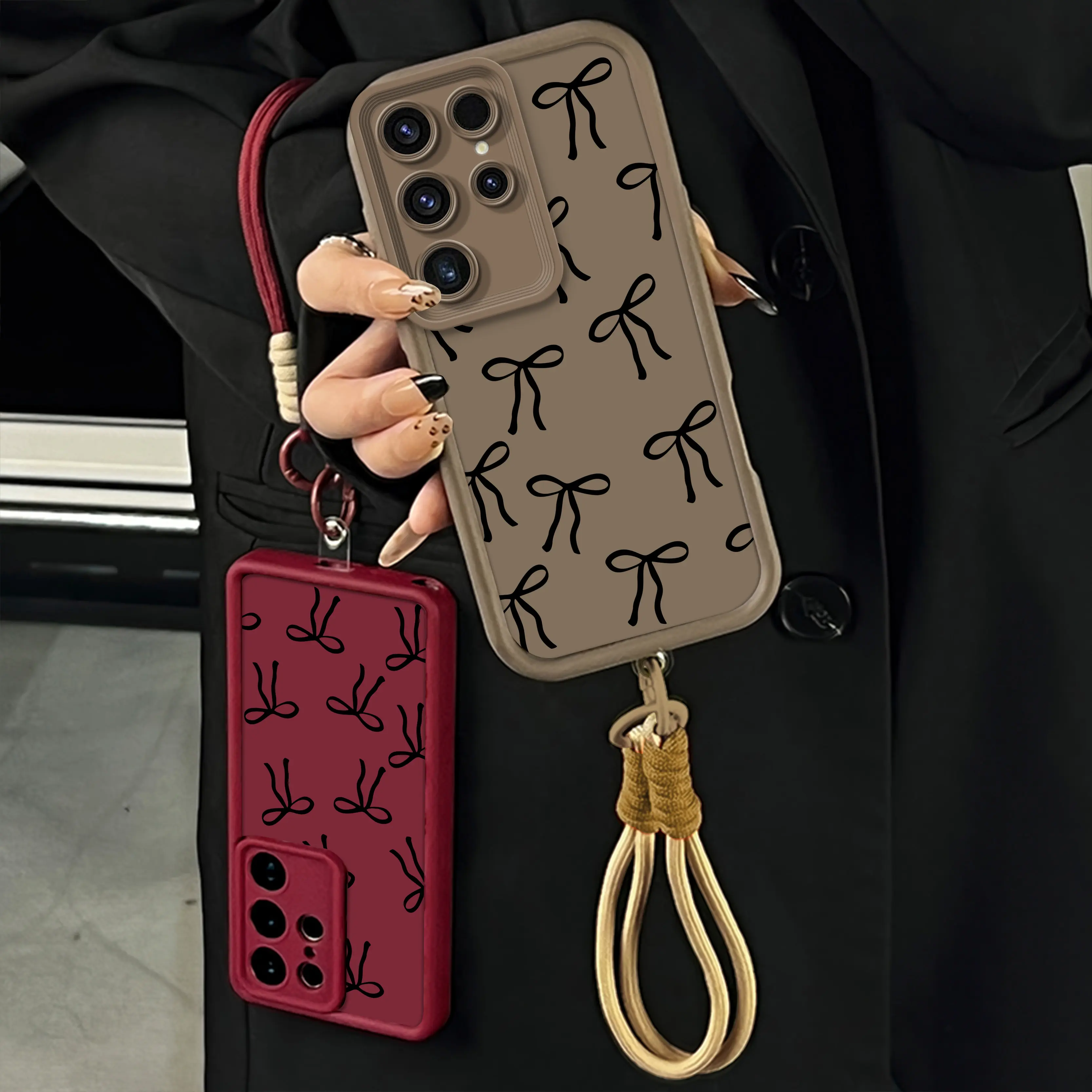 Popular Bows Pattern Cas for Samsung iPhone Galaxy S26 S25 S24 S23 S22 cases, Protective Silicone Cover, Shockproof Drop, Protection Durable,Tuff Phone Cases, Lovely Bows Phone Cases for Girl.JY77