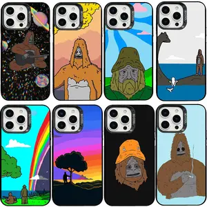 Sassy The Sasquatch Phone Case Collection Funny Cartoon Yeti Protective Cover, Retro Trippy Fashion Phone Cases for iPhone 17 Air 16 Pro Max 15 14 Plus 13 12 11 Trendy Protective Cover Humor Cryptid Lover Gift