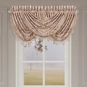Rosewater Blush Waterfall Window Valance