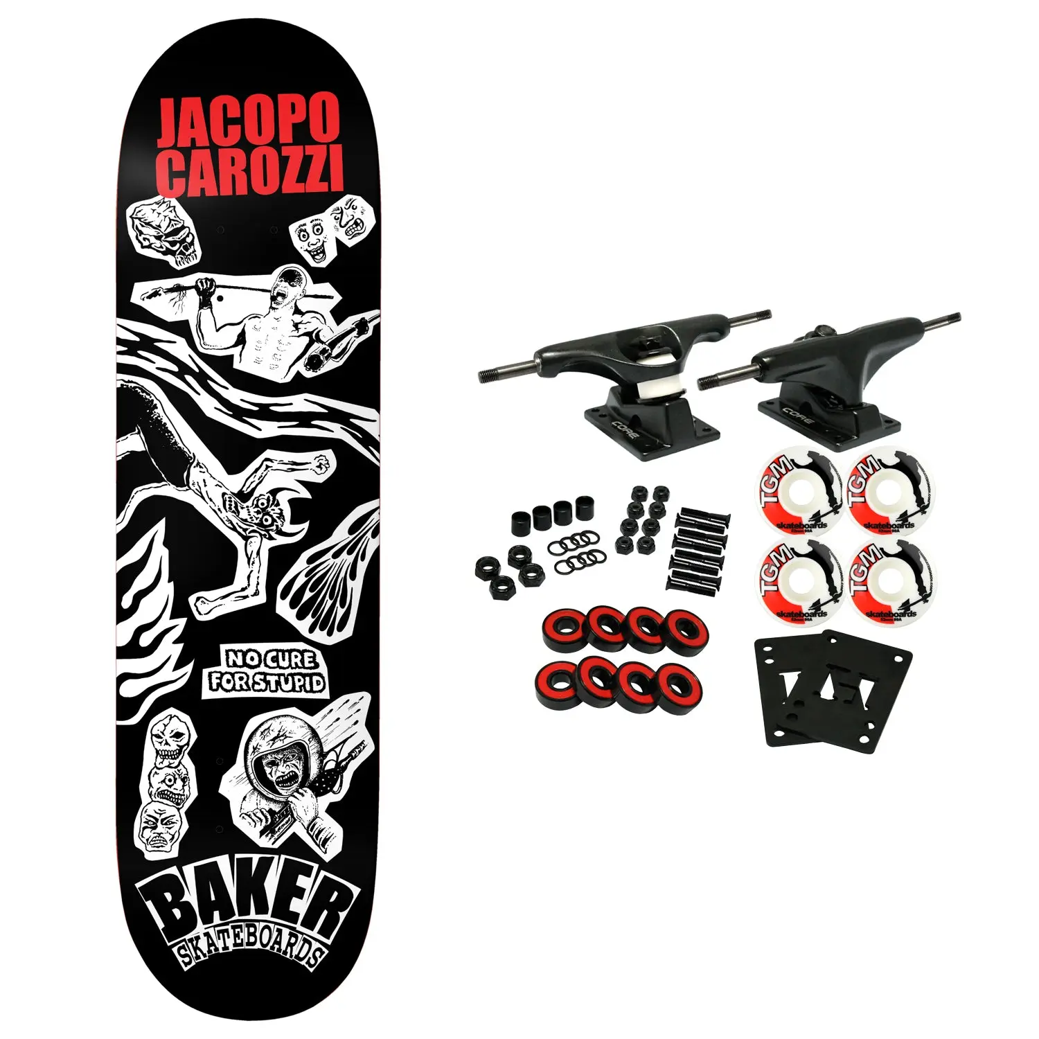 Baker Skateboard Complete Jacopo Carozzi Divine Evil 8.25" x 31.875"