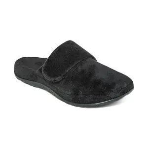 Aetrex Mandy Closed Toe Slipper - Black | Women's Orthotic Slippers with Arch Support for Indoor Comfort