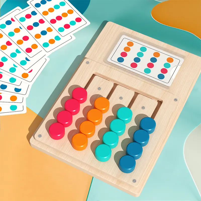 1 Party Game Board, Simple Wooden Alzheimer's Product for Seniors, Colorful Memory Game, Large Sensory Activity Board with Fidget Tools for Dementia Patients, Strategy Board Games