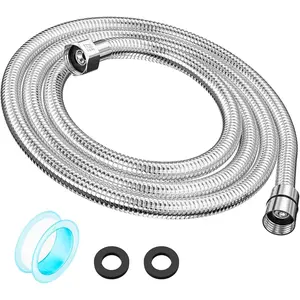79" Shower Hose, Extra Long 304 Stainless Steel Handheld Shower  Hose Extension/Replacement, Flexible & Durable, G1/2 Universal Insert & Nut