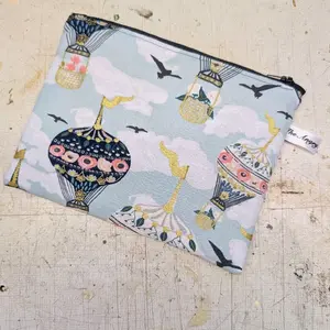 Up and Away Up Cycled Zipper Pouch