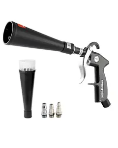 Car Cleaning Air Blow Gun: 6-9.2 Bar High-Pressure Air Tool For Auto Detailing, 2 Interchangeable Nozzles For Dust And Dirt Blasts, Vehicle Cleaning, Garage Maintenance, And Wheel Rim Dust Removal