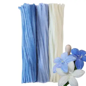 Glacier Blue Pipe Cleaner Set, 300 Thick Chenille Stems for Crafts   for ,  & Festive Decorations, 12" x 0.24"
