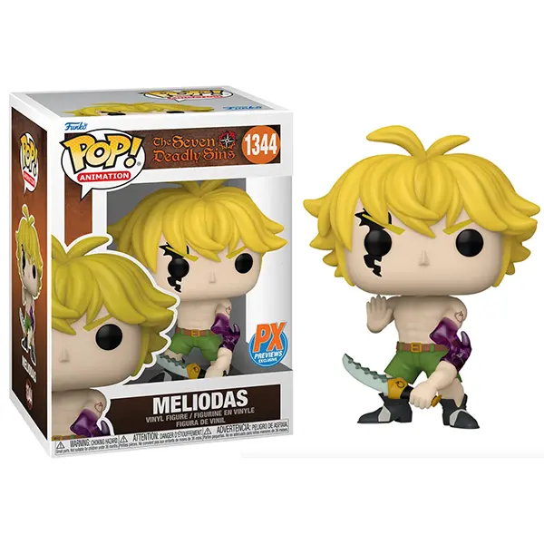 Funko Pop! Meliodas Demon Mode, Seven Deadly Sins 1344 - Previews Exclusive Vinyl Figure in PopShield Protector