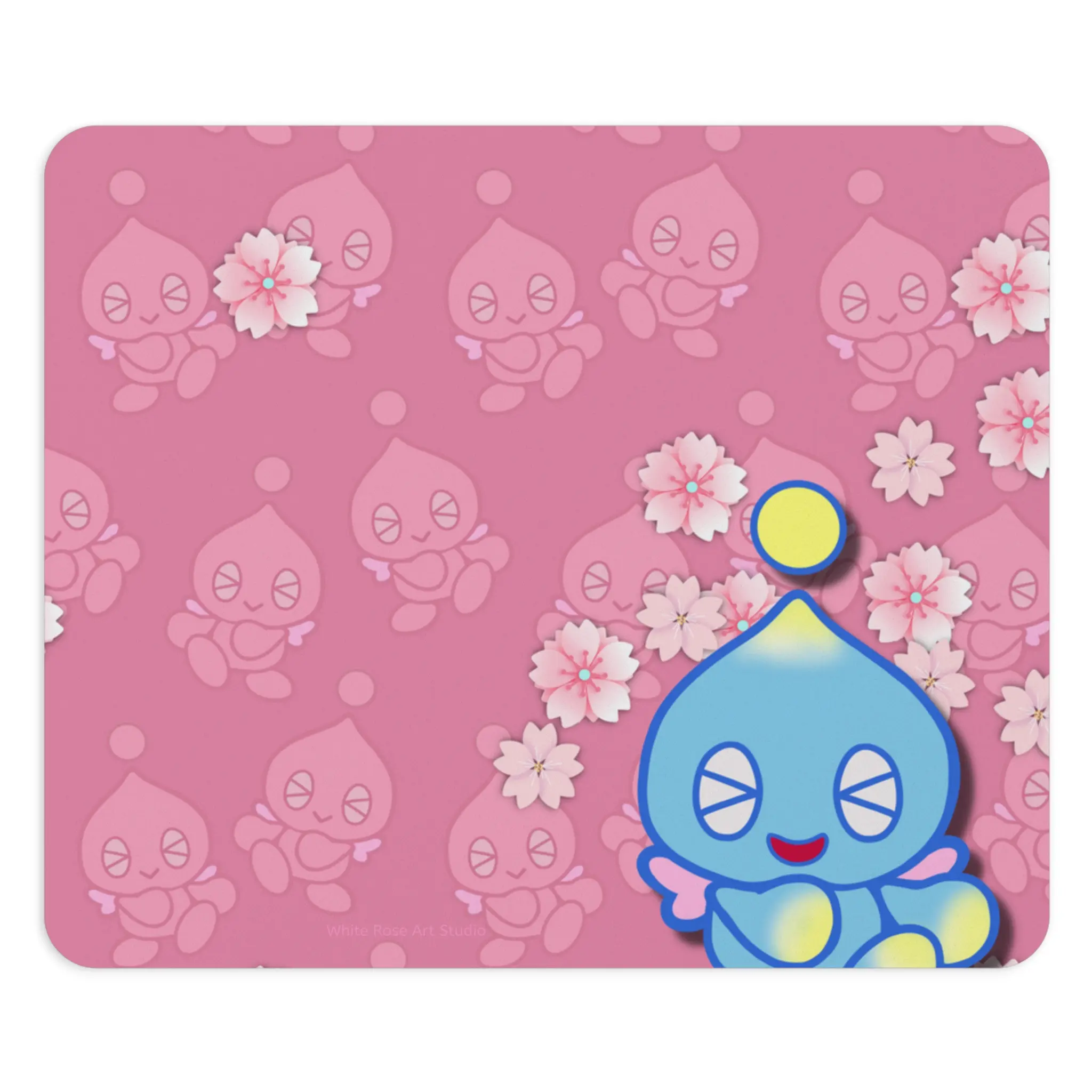 Mouse Pad - Chao from Sonic the Hedgehog, Gaming Desk Accessory, Decorative Mouse Mat, Computer Mousepad, Video Game Lover Gift