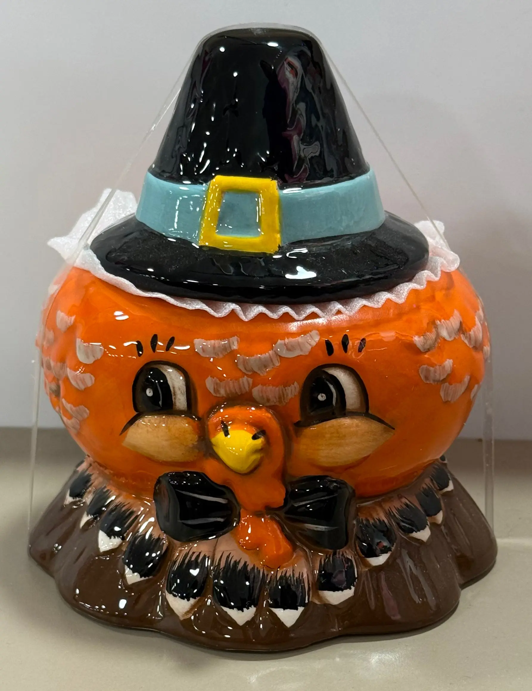 New ceramic Joanna Parker Thanksgiving Turkey bowl dish