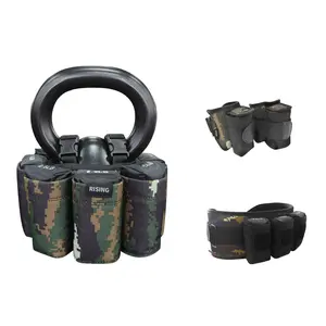 Soft Adjustable Kettlebell with Camouflage Weights Comfortable Straps for Enhanced Workout Performance Adjustable Design for Customizable Weight
